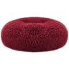 Pet Dog Bed Soft Warm Fleece Puppy Cat Bed Dog Cozy Nest Sofa Bed Cushion M Size - Red - M