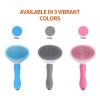 One-click Hair Removal Pet Comb Cat Comb Automatically Faded Dog Comb Pet Supplies Dog Brush Pet Accessories Pet Grooming - blue