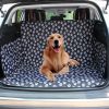 Pet Carriers Dog Car Seat Cover Trunk Mat Cover Protector Carrying For Cats Dogs transportin perro autostoel hond - Black