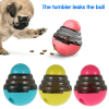 Dog Toys Food Ball Food Dispenser Training Balls Interactive Puppy Cat Slow Feed Pet Tumbler Toy Dogs Puzzle Toys Pet Supplies - Green