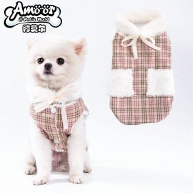 Winter Pet Clothes For Dog & Cat; Warm Dog Sweater Cat Sweatshirt; Winter Dog Hoodie Pet Apparel - Pink - XL