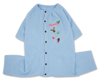 Touchdog 'Ciesta-Luxe' Designer Full Body Thermal Pet Dog Jumpsuit Pajamas - Blue - Small
