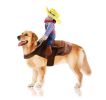 Pet Life 'Yeepaw' Cowboy Pet Holiday Dog Costume - Brown - Small