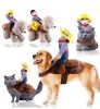 Pet Life 'Yeepaw' Cowboy Pet Holiday Dog Costume - Brown - X-Small
