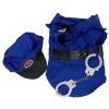 Pet Life 'Pawlice Pawtrol' Police Pet Dog Costume Uniform - Blue - Large