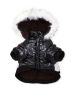 Fashion Striped Ultra-Plush Pet Parka Coat - Large