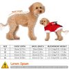 Pet Christmas Clothes Santa Claus Reindeer Antlers Costume Winter Outfit New Year Coat - M