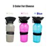 1pc Dog Water Bottle; Plastic Dog & Cat Water Bottle Mug 500ml For Outdoor Travel - Pink