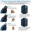 Dog Nail Grinder 2 Speeds Quiet USB Rechargeable Pet Nail Grinder Professional Pet Nail Trimmer Cordless Paws Grooming - Dark Blue