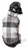 Pet Life 'Black Boxer' Classical Plaided Insulated Dog Coat Jacket - X-Large