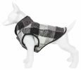 Pet Life 'Black Boxer' Classical Plaided Insulated Dog Coat Jacket - Medium