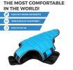 Blue Dog Winter Coat for Large Dogs Waterproof Dog Warm Jacket for Cold Weather Snow Dog Puffer Vest Adjustable Coat with Velcro XL Size - Airyvest